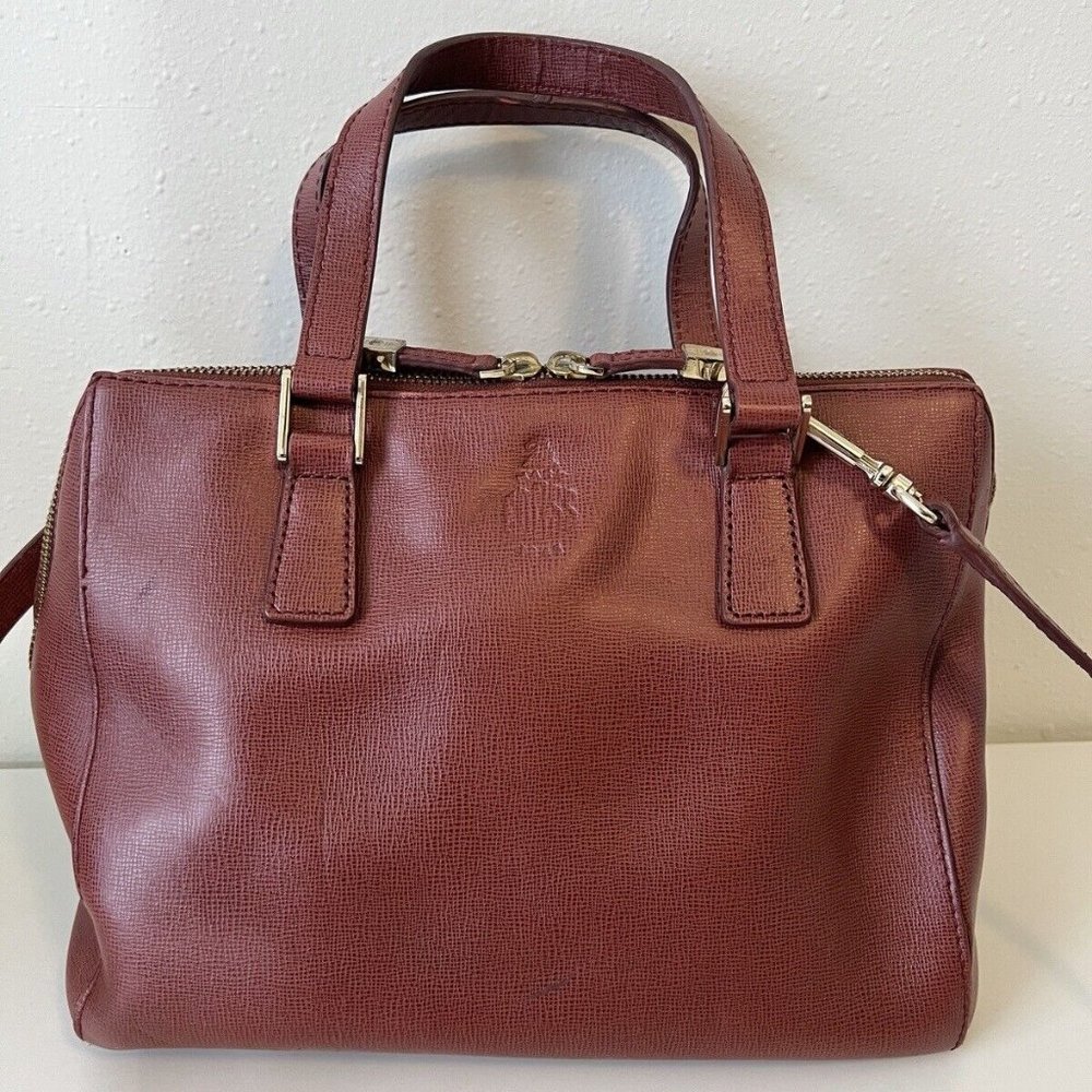 Vintage Red Mark Cross Satchel